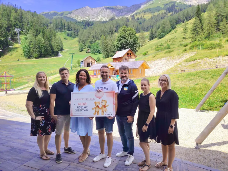 Scheckfoto Herzlauf Steiermark 2024